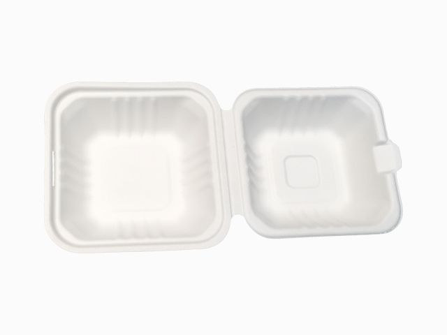6"一次性翻蓋式環保漢堡盒